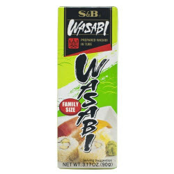 Imitation wasabi in a tube