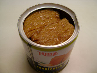 Inarizushi-no-moto with top off in a can