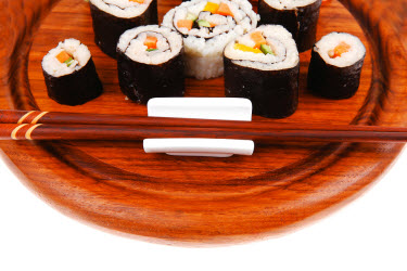 Wood Sushi Roll Board Serving Tray Japanese Style Tableware Sushi Board 