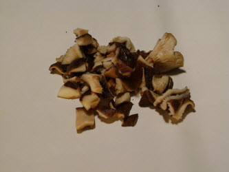Shitake pieces...