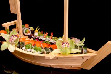 Red Melamine Sushi Boat Plates Sushi Serving Boat Sushi Boat Plate 