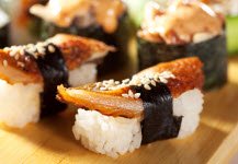 Eel ("Unagi") Nigiri sushi