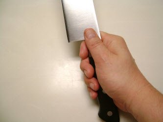 How to hold a Deba or Usuba knife