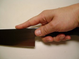 How to hold a Yanagiba or Sashimi knife