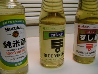 Rice vinegar and sushi seasoning