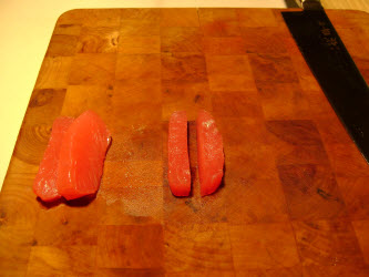 Making matchsticks out of tuna