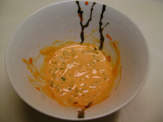 Mixed spicy tuna sauce