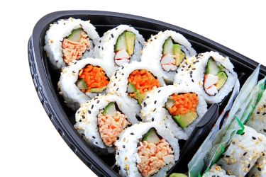 Is this Supermaket grocery store sushi in plastic sushi boat safe to eat?