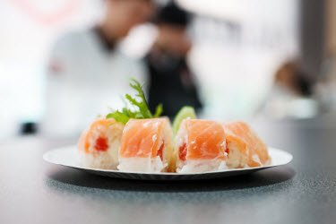 Beautiful Sushi in Sushi Restaurant