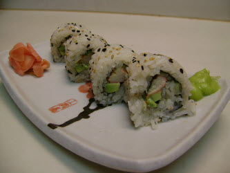 Perfect California Roll made withe the Sushi Magic mat