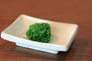 Wasabi on serving dish