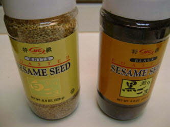 White and Black sesame seeds